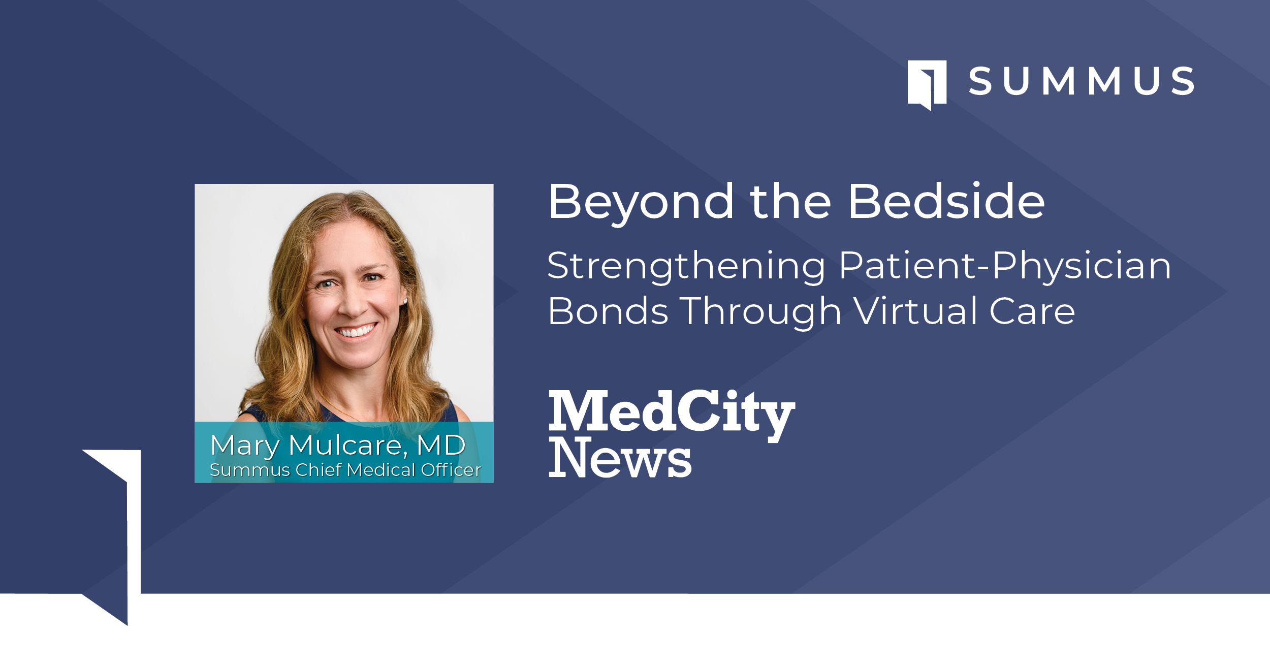 Mary Mulcare featured in MedCity News article on webside manners