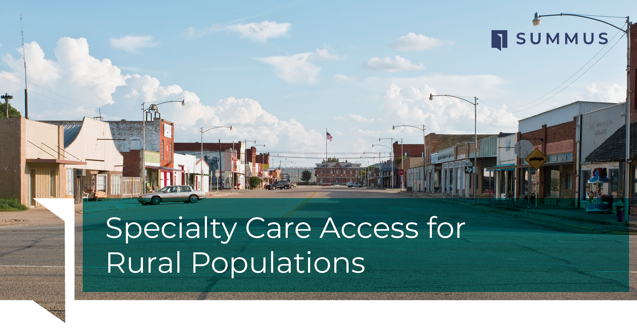 Rural West Texas town with limited access to specialty healthcare