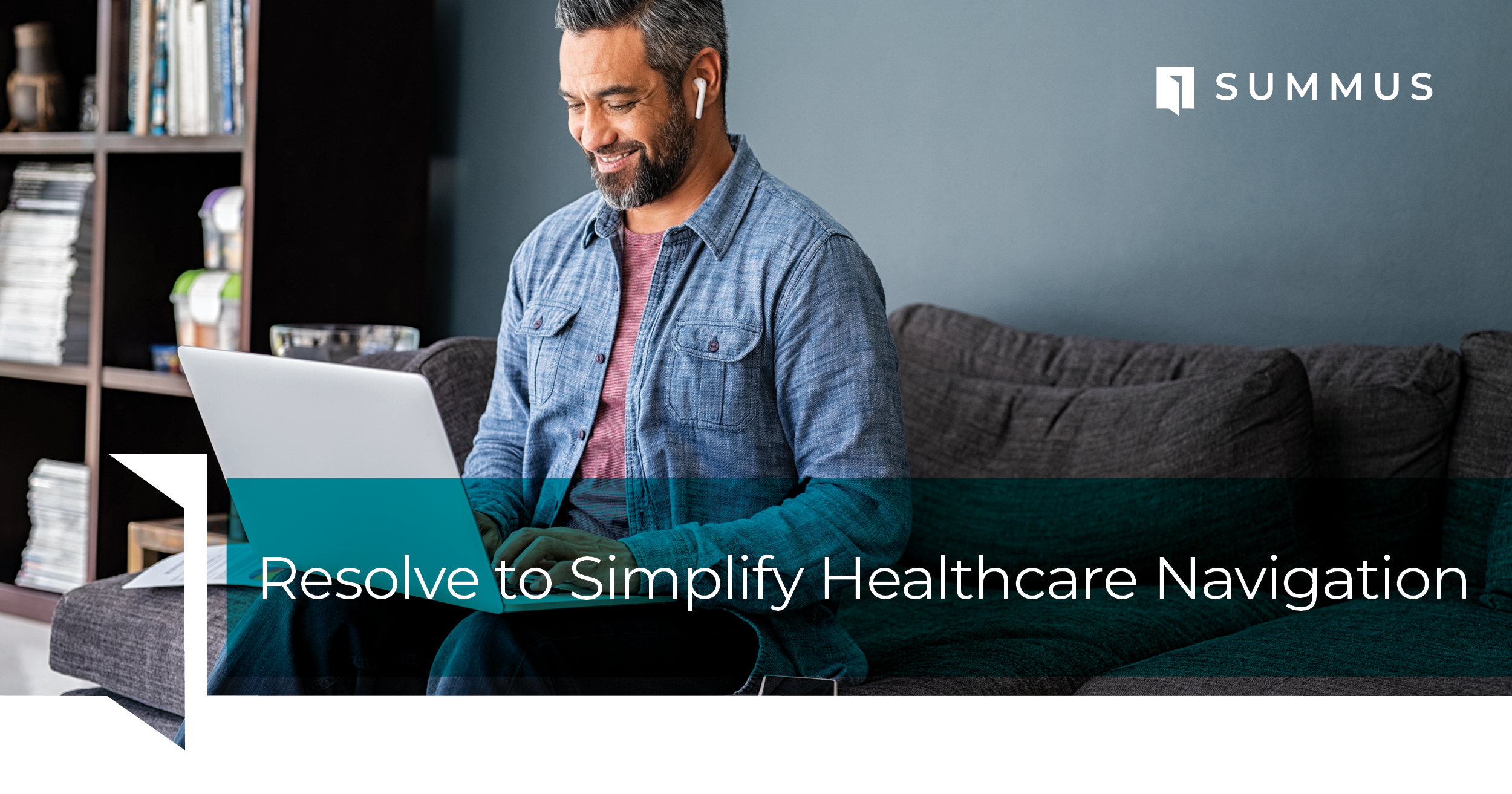 Happy man of color on laptop using virtual healthcare solutions