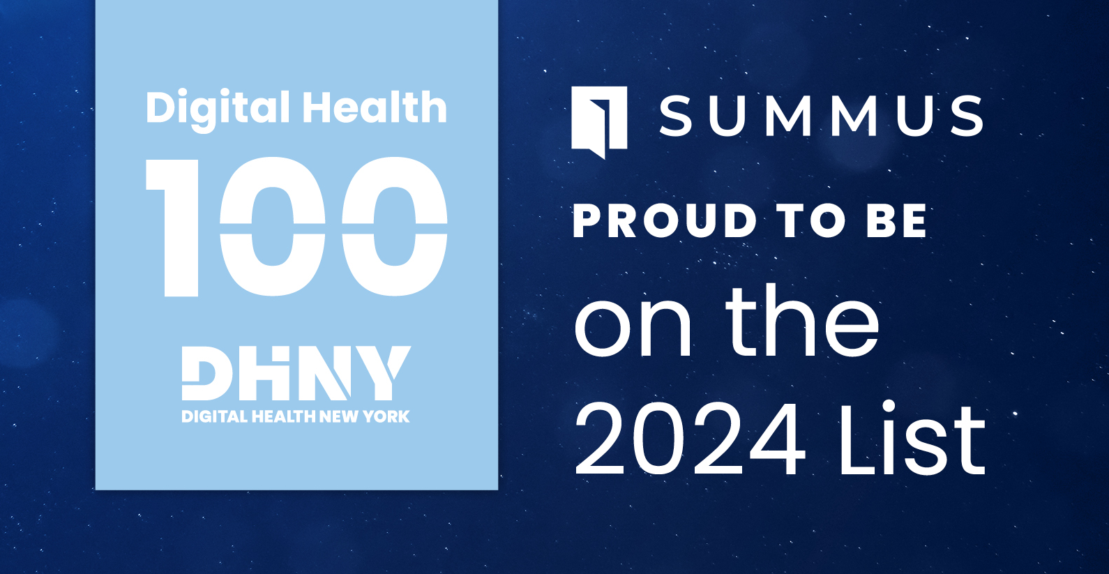 Summus named to Digital Health 100 for 2024