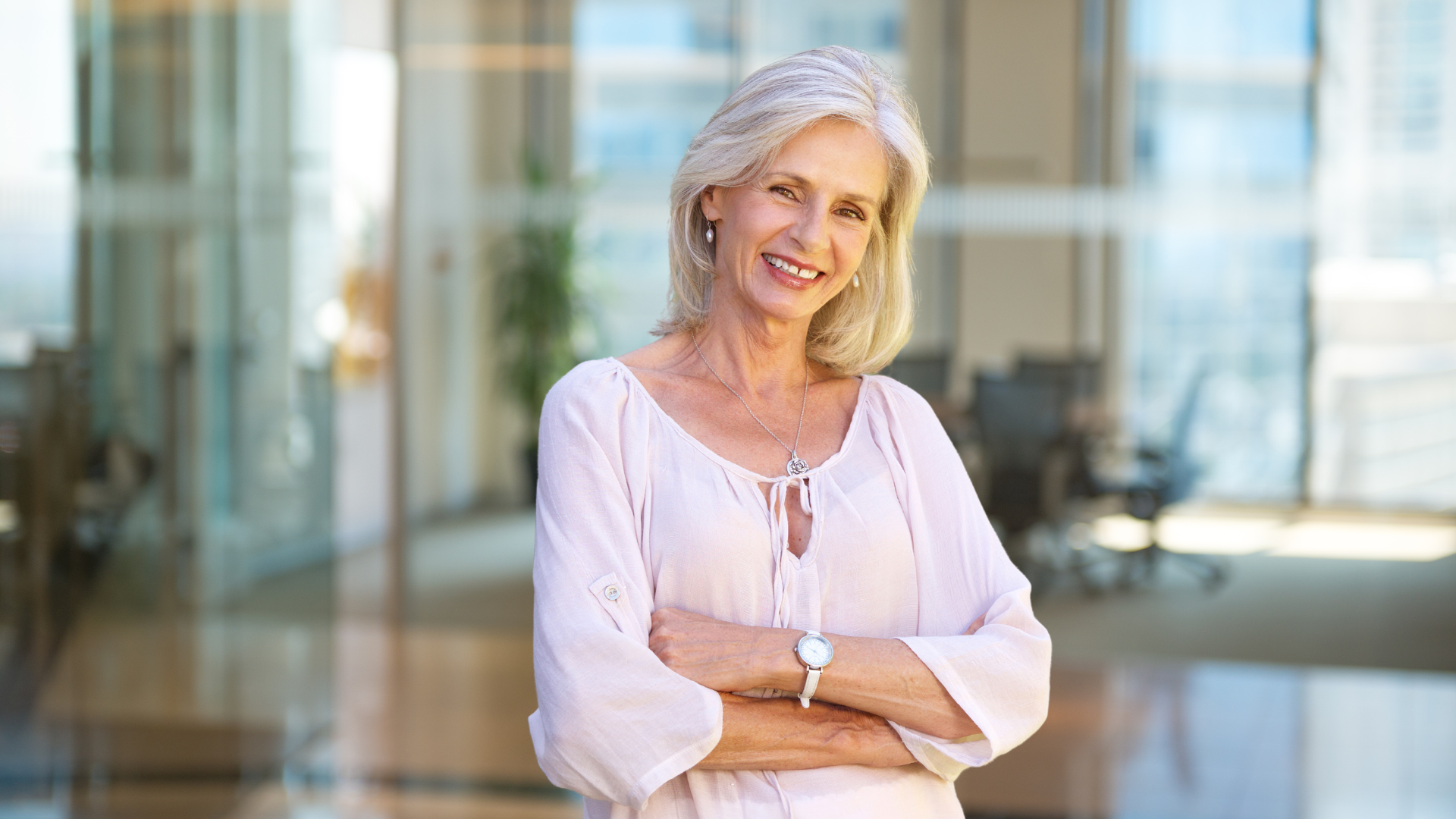 woman smiling